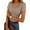 Khaki, variant on Women's Short Sleeve Tops Crew Neck Lace Ribbed Fitted Shirts Trendy Casual Basic Tees Summer Clothes