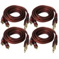 thumbnail image 1 of 4x 6.35mm To 2rca Cable, Rca Cable Gold Plated, 6.35mm Male To 2 Rca Male, Rca Stereo Audio Adapter Cable - 1.5m, 1 of 5