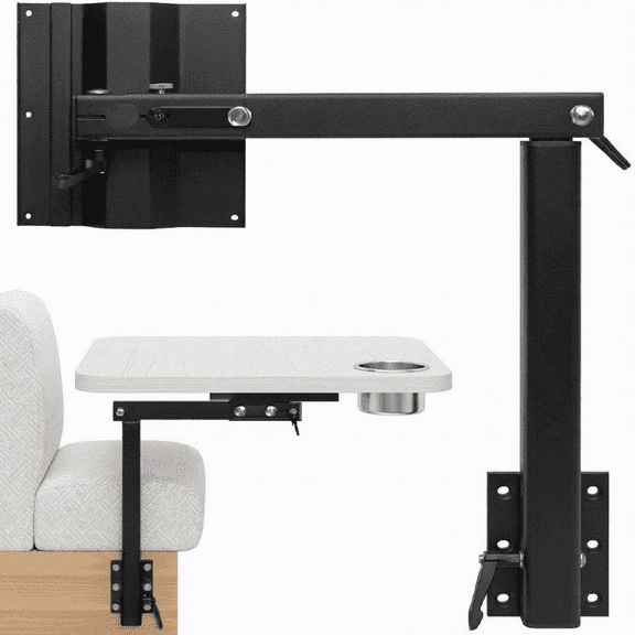 Multi-Functional RV Dinette Table Leg, 360 Swivel Adjustable Pedestal for Camper Van, Lightweight Aluminum