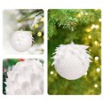 thumbnail image 5 of Dopebox Xmas Decorative Hanging Ornaments Shatterproof Plastic Balls for Xmas Decoration DIY Christmas Balls Craft Ornaments Flocked Ornaments for Christmas Tree, Home Decor Supplies (A), 5 of 9