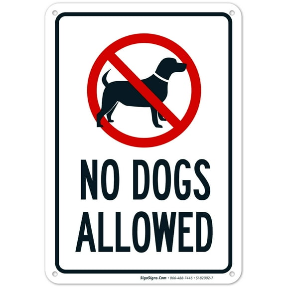 No Dogs Allowed Sign,