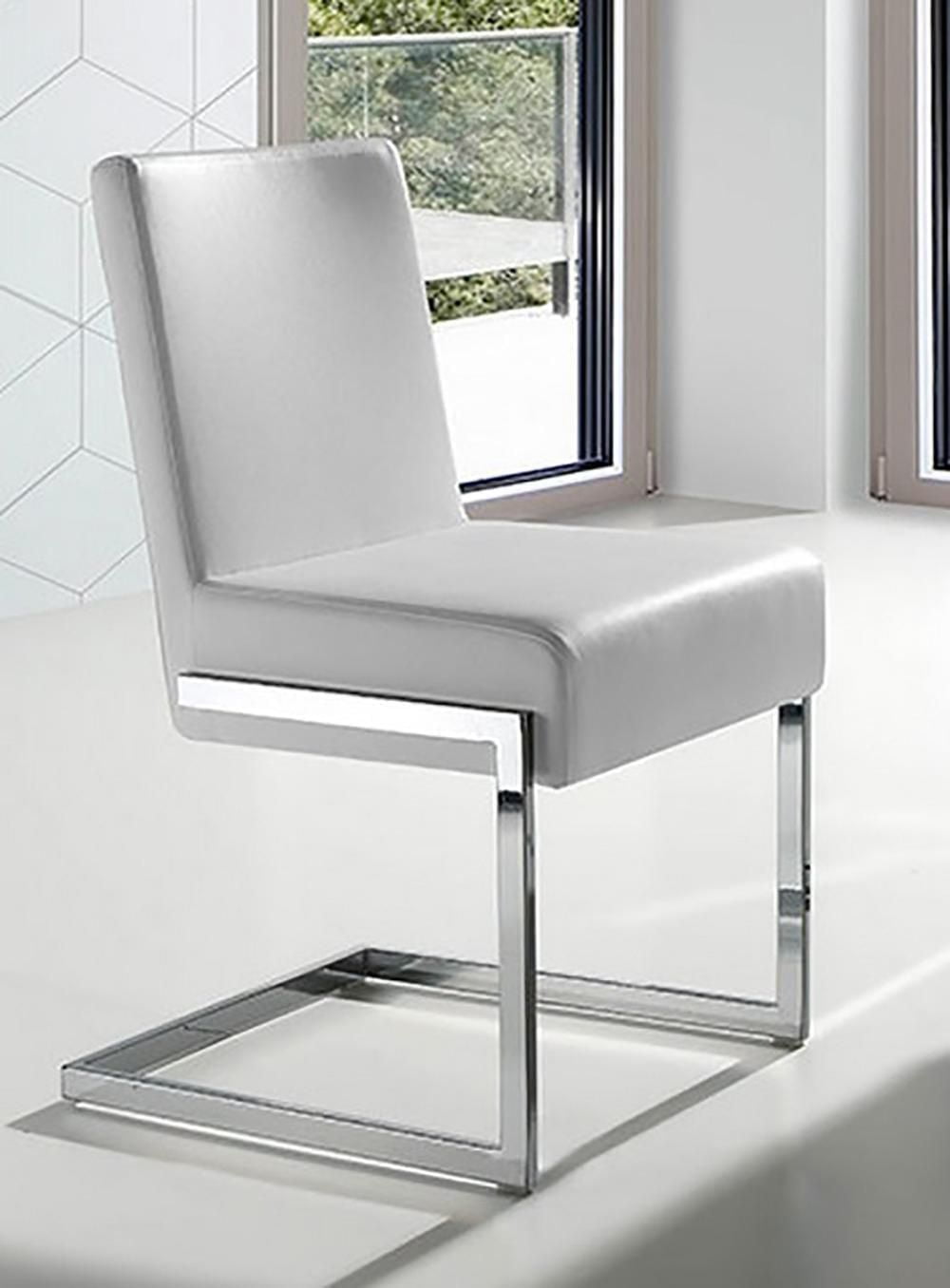 Chaise de salle à manger canadienne Senorita blanche (Ensemble de 2)
