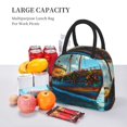 thumbnail image 5 of Balery Floral Ship On Ocean Pattern Lunch Bag Women, Lunch Box, Lunch Bag, Small Leakproof Lunch Tote Large Capacity Reusable Insulated Cooler Lunch Container-One Size, 5 of 6