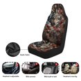 thumbnail image 4 of HUISEFOR Camo Hunting Wolf Car Seat Cover Breathable Elastic Car Front Seat Covers Comfortable Cars Interior Accessories Soft Universal Size Fit for Most Sedan SUV, 4 of 7