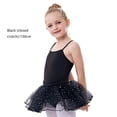 thumbnail image 2 of Qarigey Traje de correa de Ballet de Color sólido de diseño Simple para niña, traje de práctica de entrenamiento de baile con ropa de Vestidos Negro 150cm, 2 of 6