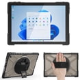 thumbnail image 7 of XYX Case for 12.3 inch Microsoft Surface Pro 7+ Plus/Pro 7/6/5/4, 360 Rotating Heavy Duty Shockproof Cover with Kickstand and Hand Strap (Dark Brown), 7 of 7