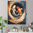 thumbnail image 4 of Qisvanset 12x16 Inch With Frame 2D Flat Wall Art Japanese Koi Fish Oriental Nature Ready To Hang Wall Art, 4 of 8