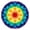 Rainbow Tie Dye, variant on Colorful Tie Dye Mandala Pattern Round Fitted Tablecloth with Elastic Edge,Dining Table Cover Waterproof,Outdoor Round Tablecloth for Camping,Dining,Indoor and Outdoor