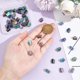 thumbnail image 4 of 50Pcs Ion Plating(IP) 304 Stainless Steel Ribbon Crimp Ends Rainbow Color 9.5x10.5mm Hole: 1.5x3mm, 4 of 6