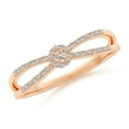 thumbnail image 4 of ANGARA Natural Diamond Cluster Promise Ring in 14K Rose Gold for Women (Size-1.6mm| Color-I-J| Clarity-I1-I2) | April Birthstone, Anniversary, Jewelry Gift for Women | Natural Diamond Ring, 4 of 10