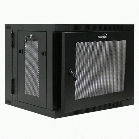 NavePoint 9U Server Cabinet with Hinged Back - 17.7” Deep  9U Server Rack Enclosure with Locking Perforated Door  Wall Mount Rack with Removable Side Panels  9U Network Cabinet  Pre-Assembled price history on PriceWatchPro