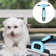 thumbnail image 3 of Cepillo de aseo para mascotas: peine rastrillo de doble cara para quitar y quitar la capa inferior para perros y gatos, extra ancho, azul, cepillo de aseo para perros, cepillo para quitar pelo de, 3 of 5