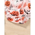 thumbnail image 5 of Bagilaanoe Newborn Baby Boy Halloween Rompers Print Short Sleeve Bodysuits 3M 6M 9M 12M 18M Infant Casual One Piece Short Jumpsuit, 5 of 6