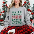 thumbnail image 5 of Santa Christmas Icons -  Women's Sweatshirt, 5 of 12