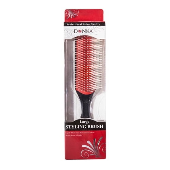 Donna Collection Large Styling Hair Brush, Black, 1 Ea