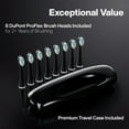 thumbnail image 4 of AquaSonic Elite Rechargeable Electric Toothbrush Set - ADA Accepted, 5 Modes, Travel Case, 8 Brush Heads  (Black), 4 of 9