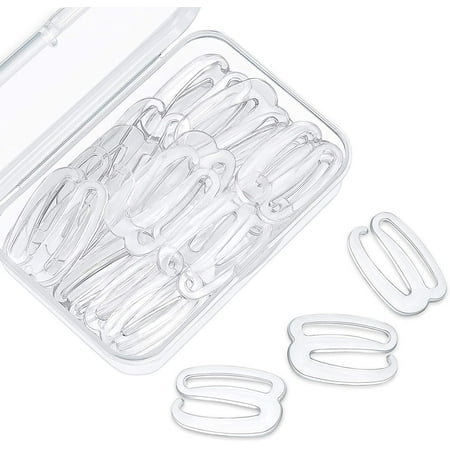 40 Pieces Swimsuit Bra Hooks Bra Slide Hook Bra Strap Hook Replacement for Swimsuit Tops and