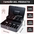 thumbnail image 3 of Caja De Seguridad Para Dinero 4 Billetes 5 Monedas Kishnel, 3 of 6