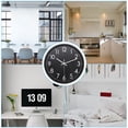 thumbnail image 6 of Unique Bargains 12 Inch Wall Clock, 3D Number Quartz Battery Operated Silent Non-Ticking Round Wall Clocks, Black, 6 of 6
