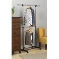 thumbnail image 2 of Whitmor 6021-3081-BB Adjustable Two Rod Garment Rack, 2 of 5