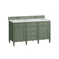 thumbnail image 6 of James Martin Vanities 650-V60D-SC-3WZ 60 in. Brittany Double Vanity with 3CM White Zeus Top  Smokey Celadon, 6 of 6