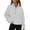 Gray, variant on Brondbend Womens Half Zip Pullover Womens Sweatshirts Mock Neck Trendy Solid Color Long Sleeve Athletic Coat with Pocket Basic Fit Fall Winter Lightweight Outerwear Versatile