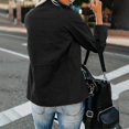 thumbnail image 3 of Chaqueta militar con botones a presión para mujer, ropa de calle, abrigo de otoño, chaquetas utilitarias de manga larga, 3 of 3