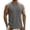 Gray, variant on Men's Tank Top Solid Color Round Neck Sleeveless Wide Shoulder Quick Dry Breathable Lightweight Summer Gym Fitness Base Layer Training Vest