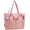 Pink, variant on Large Beach Bag Waterproof Sandproof Tote Bag for Women with Zipper & Mesh Pockets for Pool Swim Travel Everyday