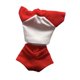 thumbnail image 5 of Ropa para figuras de acción 1/12: Top corto y pantalones cortos para muñecas. Accesorios en miniatura. Rojo, 5 of 9