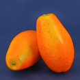 thumbnail image 2 of Fruta artificial Papaya falsa Modelo de papaya simulada Pegamento de PU Papaya Modelo de fruta simulada para arreglos de decoración de fiestas en el hogar Fotografía Prop, 2 of 4