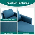 thumbnail image 5 of Chaise Lounge Indoor, 57" Long Upholstered Chaise Lounge Chair for Living Room Bedroom Office Chaise Lounge Sofa Recliner Sleeper Chair, 5 of 6