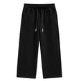 thumbnail image 5 of Xyant Boys Sweatpants Kids Baggy Pants Teen Wide Leg Sweatpants Youth Athletic Sweat Pants Tween Boys Lightweight Joggers with Pockets Back to School Clothes,Size 9-10 Years, 5 of 6