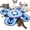 Blue, variant on Interactive Toys for Indoor Cats Rechargeable, Moving Concealed Wand , Automatic Fluttering Butterfly Toys for Indoor Cats, and Seek Kitten (Green)