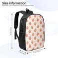 thumbnail image 2 of Disketp Orange Peach School Backpack, Lightweight Basic Middle School Bookbags 17 Inch Casual Daypack for Student College, Travel or Outdoor, 2 of 6
