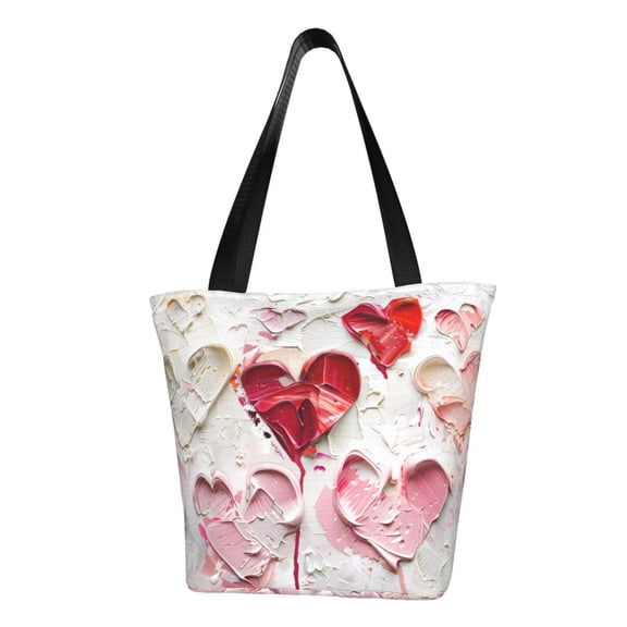 Easygdp Textured Heart Abstract Art Shoulder Bags for Women,Crossbody Bags Shoulder Purse Handbag for Women