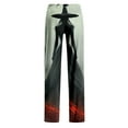 thumbnail image 4 of Dwralegc Womens Pajama Pants Halloween Cute Halloween Printed Long Bottoms Casual Pajama Pants Elastic Waist Drawstring Soft Pjs Pants Gray 2XL, 4 of 5