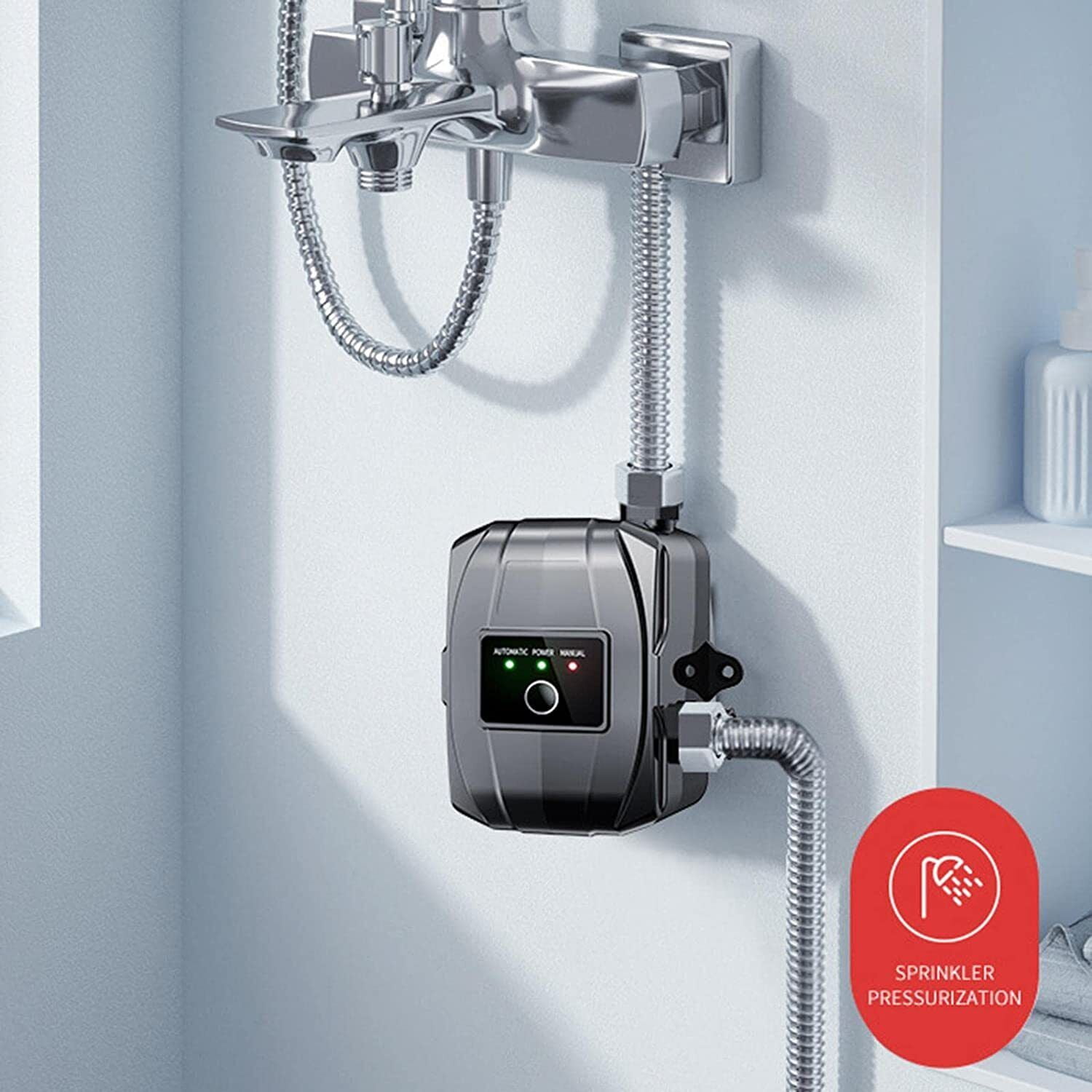 JIAN YA NA Pressure Booster Pump Portable Automatic Water Recirculating Pump for Shower
