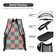 thumbnail image 4 of Honeii Colorful Checkered Print Backpack for School,15.6 inch Laptop Back Pack for High School and College Students, Waterproof Computer Bookbag-One Size, 4 of 6