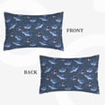 thumbnail image 2 of Lsque Cartoon Shark Pattern Pillow Case – Soft & Cozy Throw Pillow Cover, Hypoallergenic Cushion Case for Sleeping Women with Envelope Closure-20"x30", 2 of 6