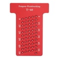 thumbnail image 1 of Kenally Herramienta de marcado de carpintero con calibre de orificio de aleación de aluminio tipo T para carpintería (rojo) Herramientas y ferretería Kenally TO003748-00, 1 of 6