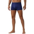thumbnail image 4 of INSPIRE CHIC Men's Underwear Solid Color Elastic Waist Soft Everyday Boxer Briefs 30 Navy, 4 of 5