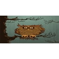 thumbnail image 4 of Owl Piggy Bank, Exhausted Hangover Tired Owl in Oak Tree with Eyebrows Nature Cartoon Funny Art, Ceramic Coin Bank Money Box for Cash Saving, 3.6" X 3.2", Blue Brown, by Ambesonne, 4 of 4