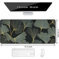 thumbnail image 2 of Desk Pad, XL Extended Large Gaming Mouse Pad 31.5 x 11.8 Inch, Waterproof Mousepad with Stitched Edge, Non-Slip Computer Keyboard Laptop Mat for Women Men Office Work, Colorful Ginkgo Leaves, 2 of 6