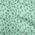 thumbnail image 1 of oneOone Georgette Viscose Pear Green Fabric Leaf With Chevron Craft Projects Decor Fabric Printed By The Yard 42 Inch Wide, 1 of 5