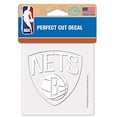 thumbnail image 2 of WinCraft NBA Brooklyn Nets Decal4x4 Perfect Cut White Decal, Team Colors, One Size, 2 of 2