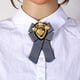 thumbnail image 3 of 2 uds broche preatado pajarita de tela temática náutica hombres mujeres escuela británica niñas Pin con distintivo Clip, 3 of 5
