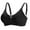 Black, variant on Women's Plus Size XL Comfortable Bra - 100% Polyester Soft Fabric, Pink Color, Adjustable Straps - Good Support for Everyday Wear