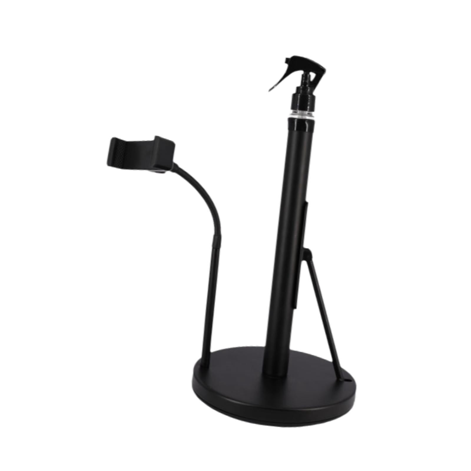 Fiocias 3 in 1 Paper Towel Holder Rustproof with Weighted Base Kitchen Towel Stand Paper Black