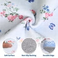 thumbnail image 5 of HIWEAVER Blue 2' x 6' Runner Area Rug for Kitchen Hallway Bedroom Washable Scalloped Bordered Floral Pattern Non Slip Indoor Throw Carpet Room Decor, 5 of 8